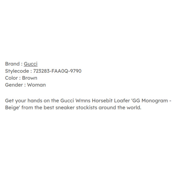 Gucci Women US 6.5 Platform Loafers Beige GG Monogram Horsebit Shoes NIB $1,150 - Picture 13 of 13